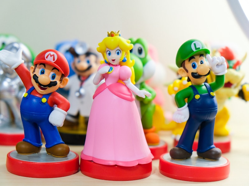 Happy child with toys